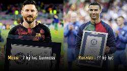 4 'ông hoàng' Guinness giới cầu thủ: Messi 'hít khói' Ronaldo